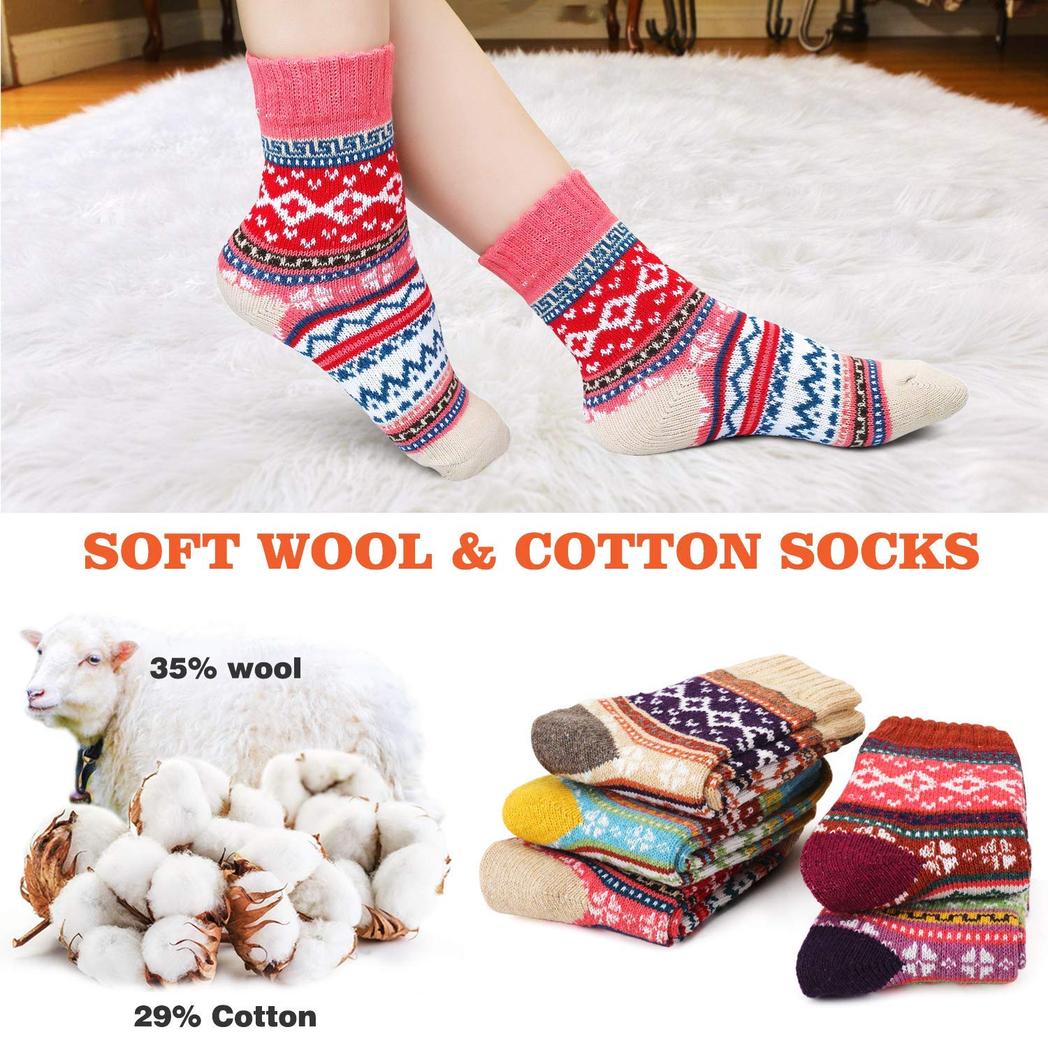 Crew Socks Women Christmas Sock - Image 6