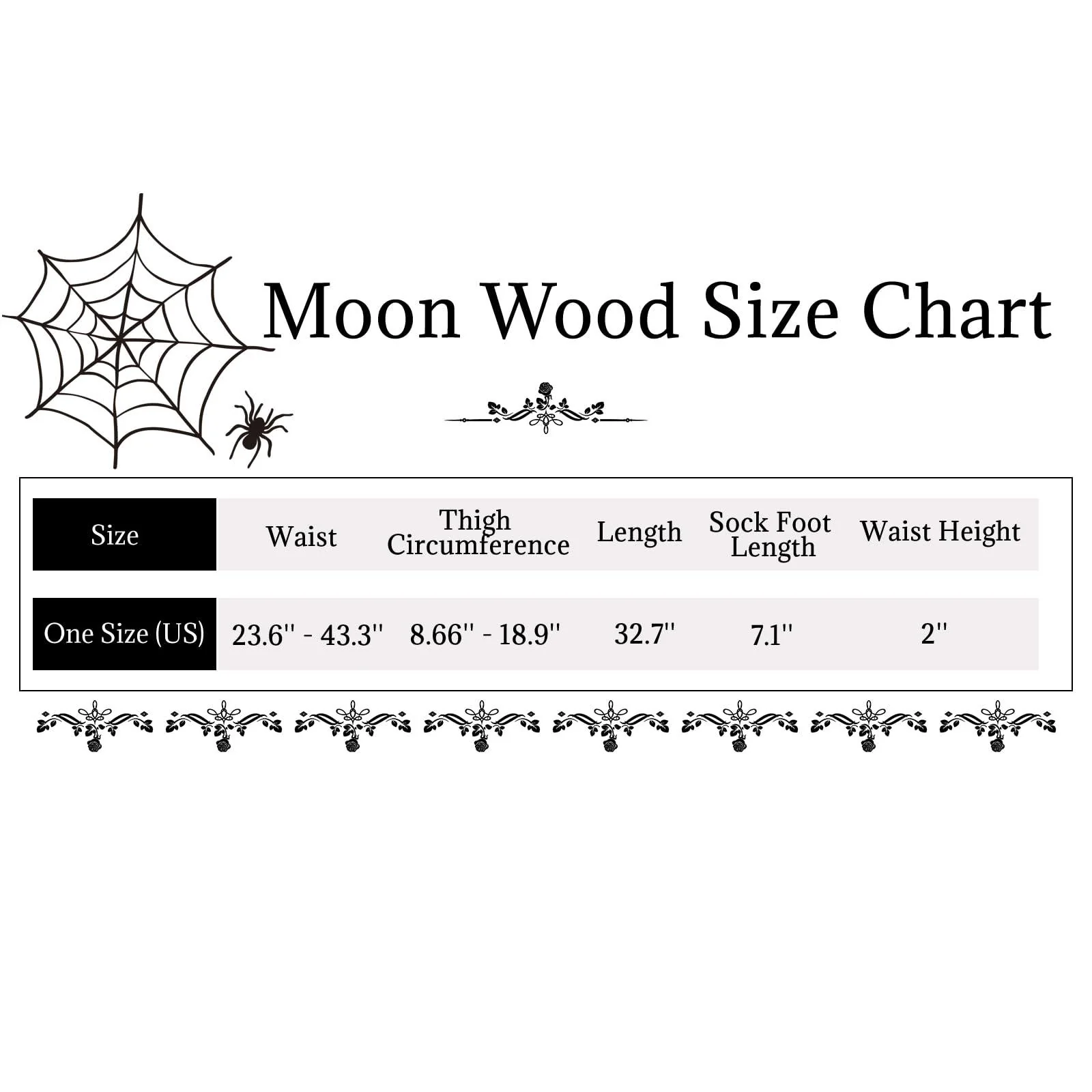 Translucent Fleece Lined Tights for Women - Spider - Image 7
