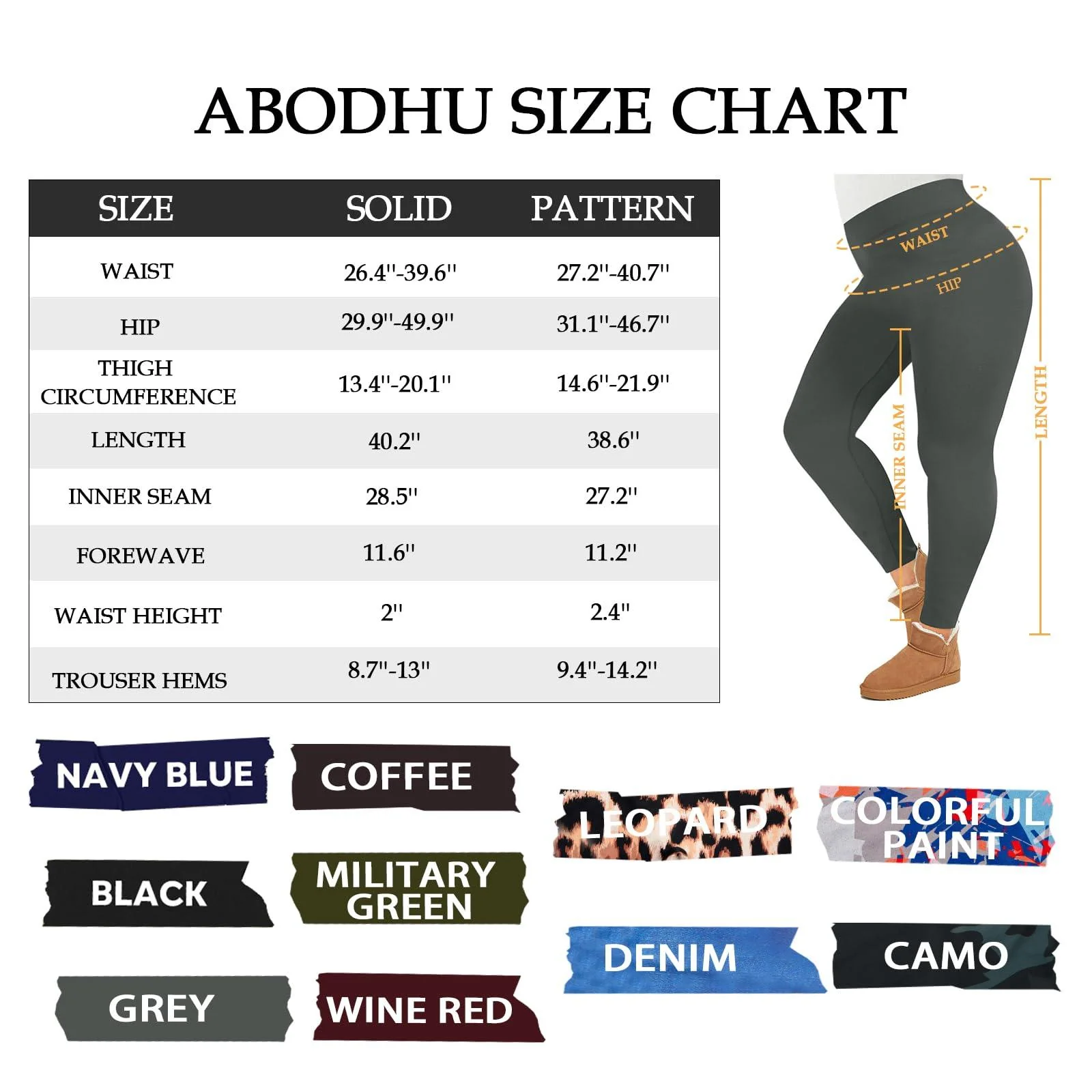 Plus Size Fleece Lined Leggings Women - Dark Grey - Image 5